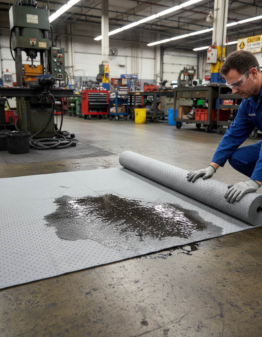 Maintenance Absorbent Roll - MR1-80 || Absorbs 80ltr Per Pack of 1 Roll