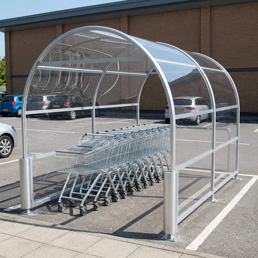 4013mm x 2200mm Shopping Trolley Shelter
