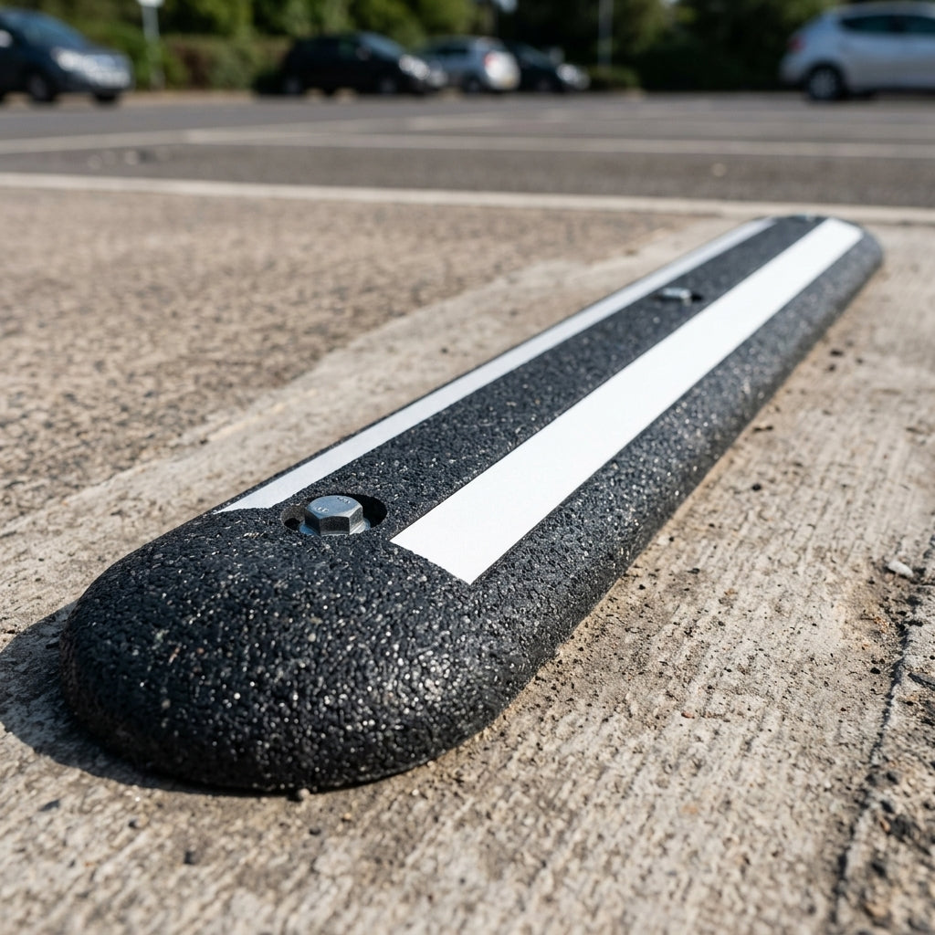 Parking Bay Marker Recycled Rubber With Reflective Strips (view 2)