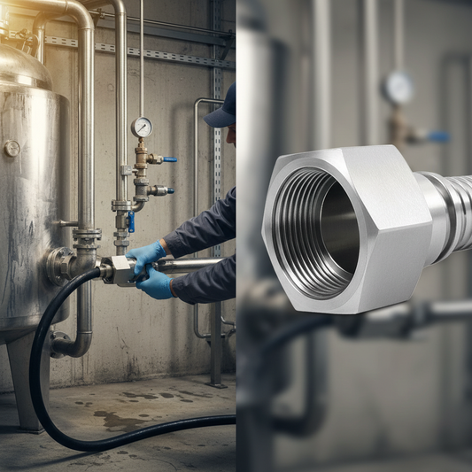 Premium Industrial IDF Union with Improved Flow Characteristics for CIP Systems - High-Quality Professional Grade for Industrial and Commercial App...