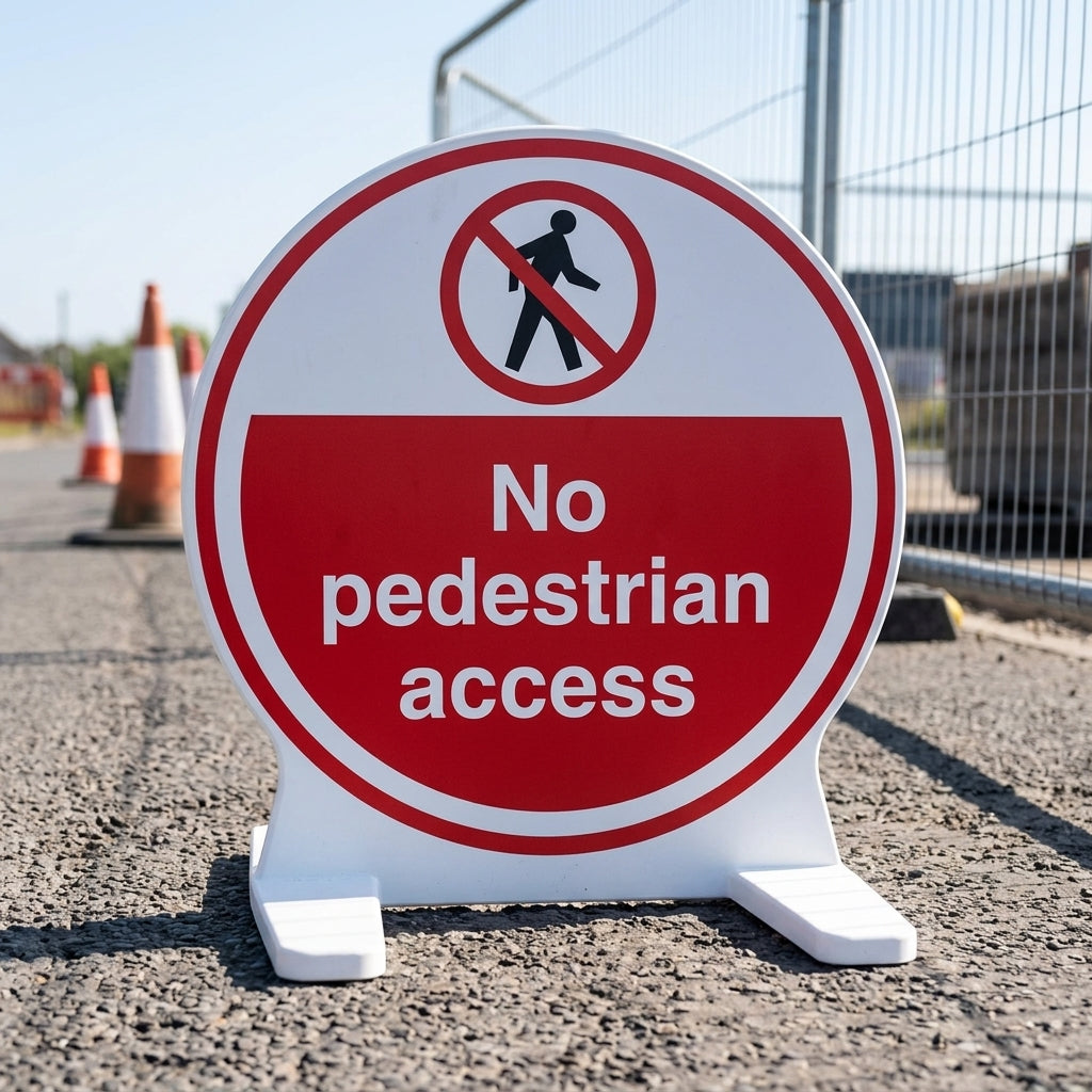 450mm floor sign – No Pedestrian Access