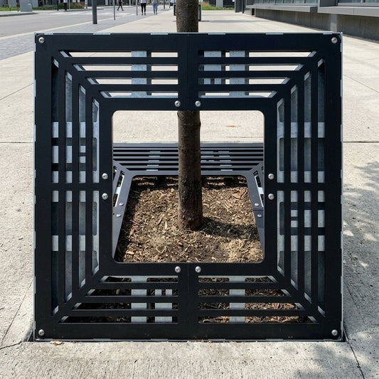 Square Tree Grille Steel | 900mm–1200mm | Galvanised & Black
