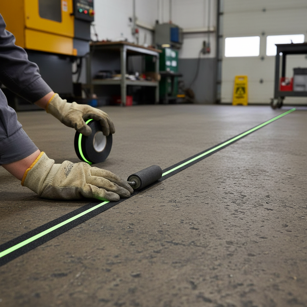 Premium Photoluminescent Anti-Slip Tape Roll with High Coefficient of Friction for Enhanced Safety