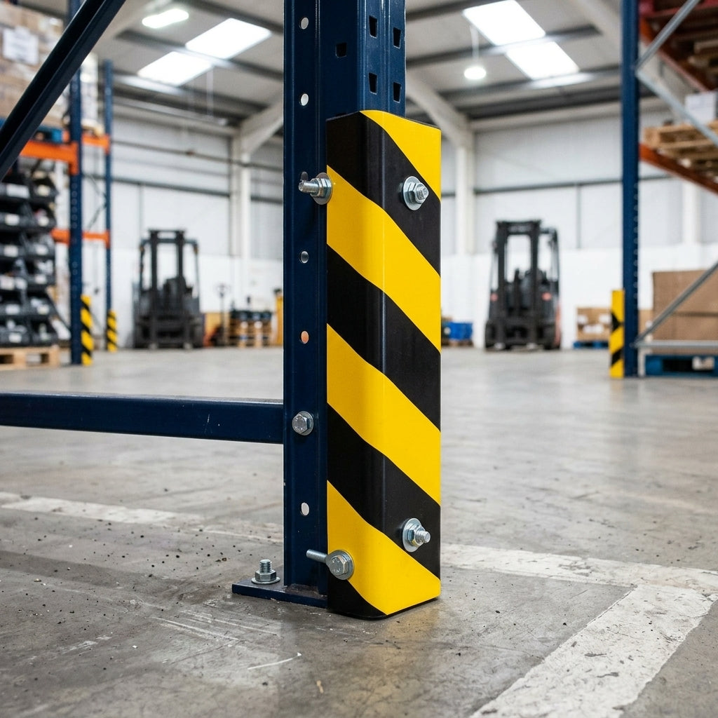 1 metre surface protection profile yellow/black polyurethane