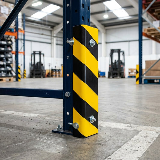 1 metre surface protection profile yellow/black polyurethane
