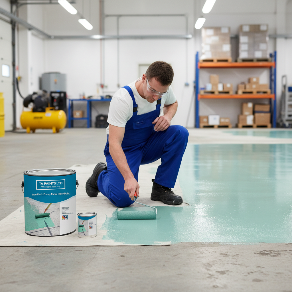 High-Performance Two Pack Epoxy Metal Floor Paint for Industrial Use - Durable, Chemical Resistant, Ideal for Heavy Traffic Areas