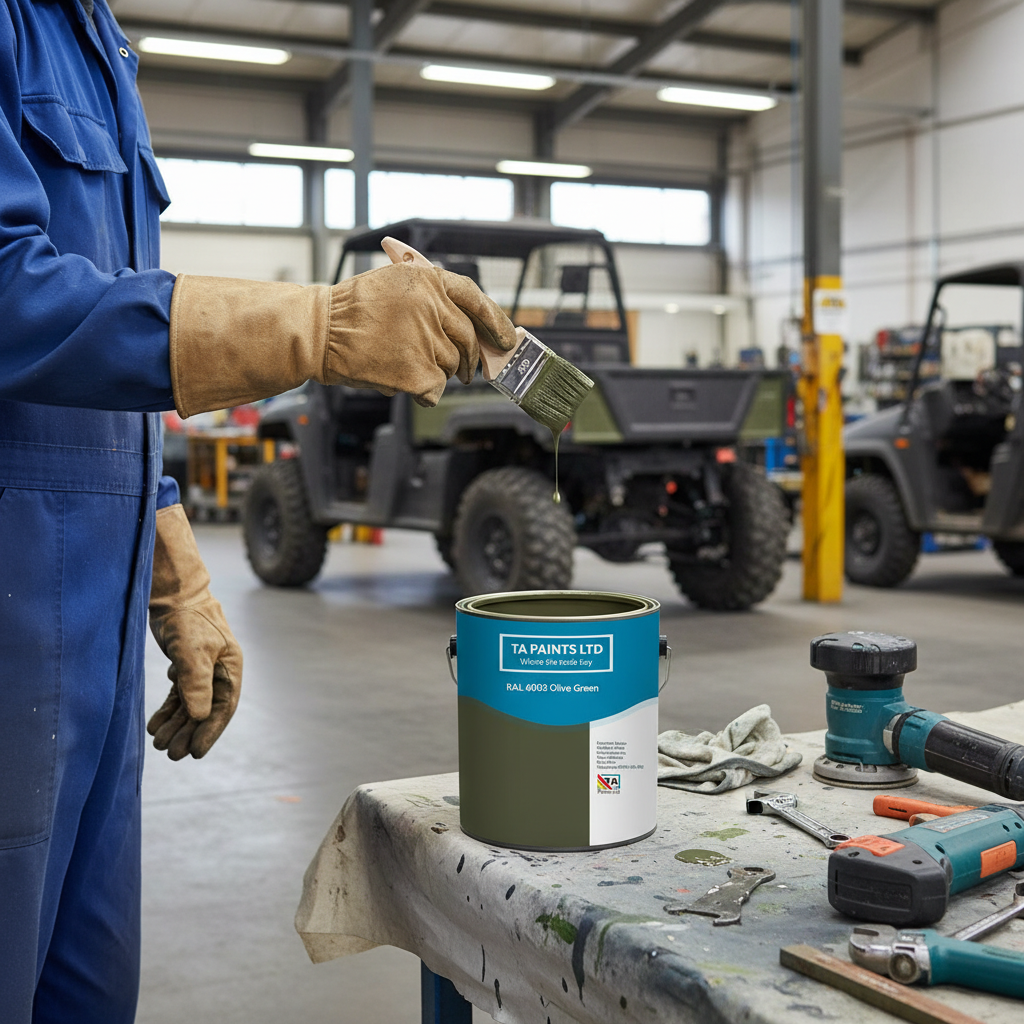 Premium Olive Green Universal PU Enamel Paint - High-Performance Indoor & Outdoor Finish with Excellent Coverage