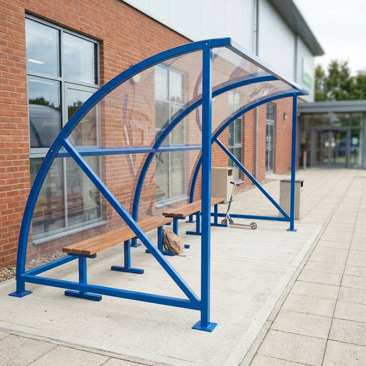 All-Weather Sports Shelter with Steel Framework & Clear Sheeting