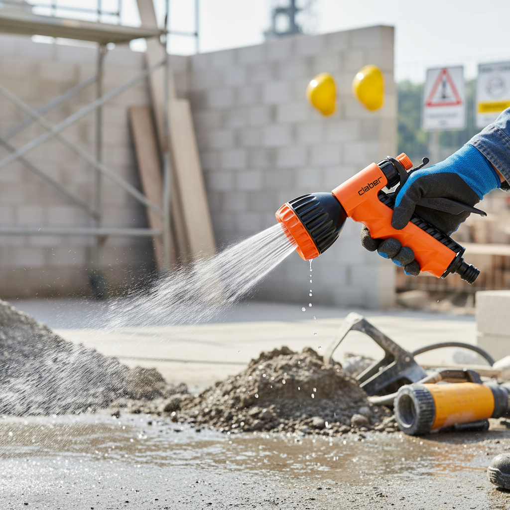Premium Ergonomic Shower Spray Pistol with Quick-Click Adaptor for Efficient Plant Watering and Reduced Operator Fatigue