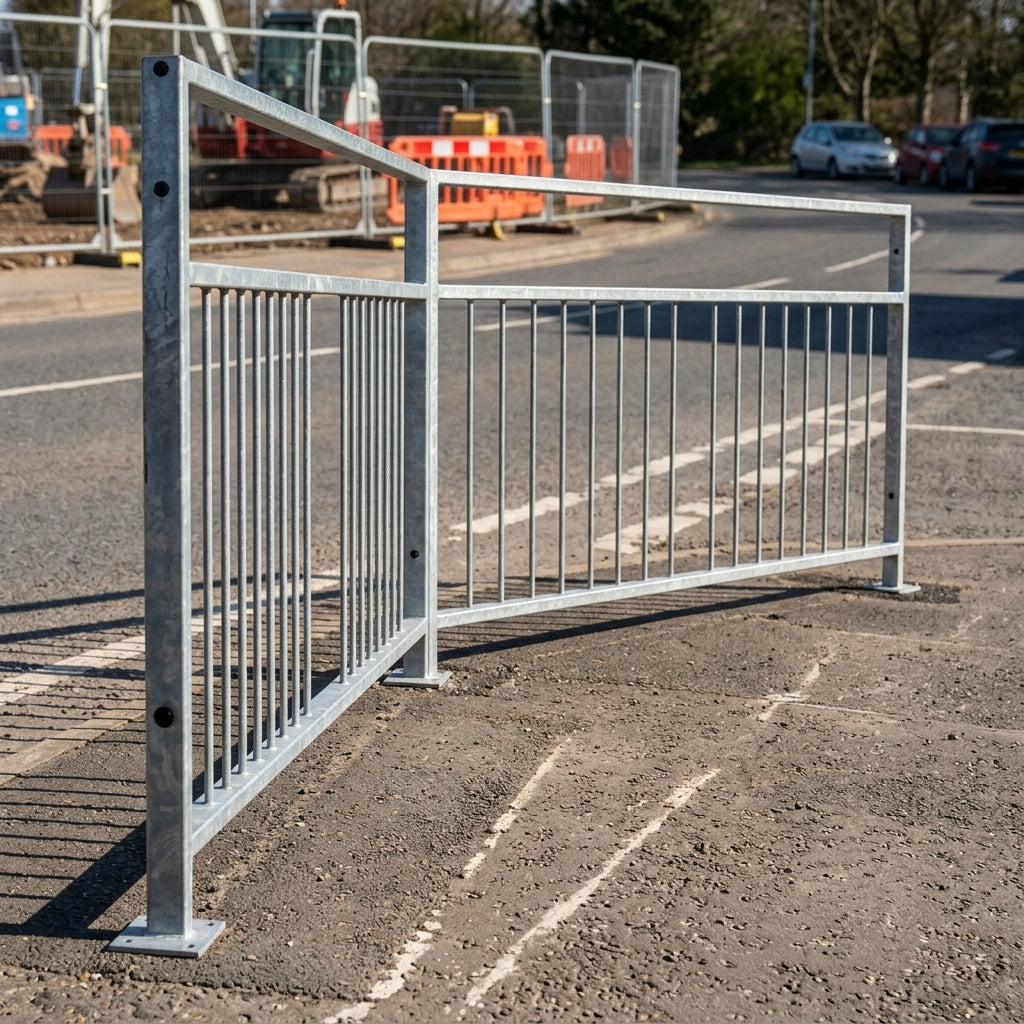 Pedestrian Guardrails with Visibility Gap 1–2m Panels