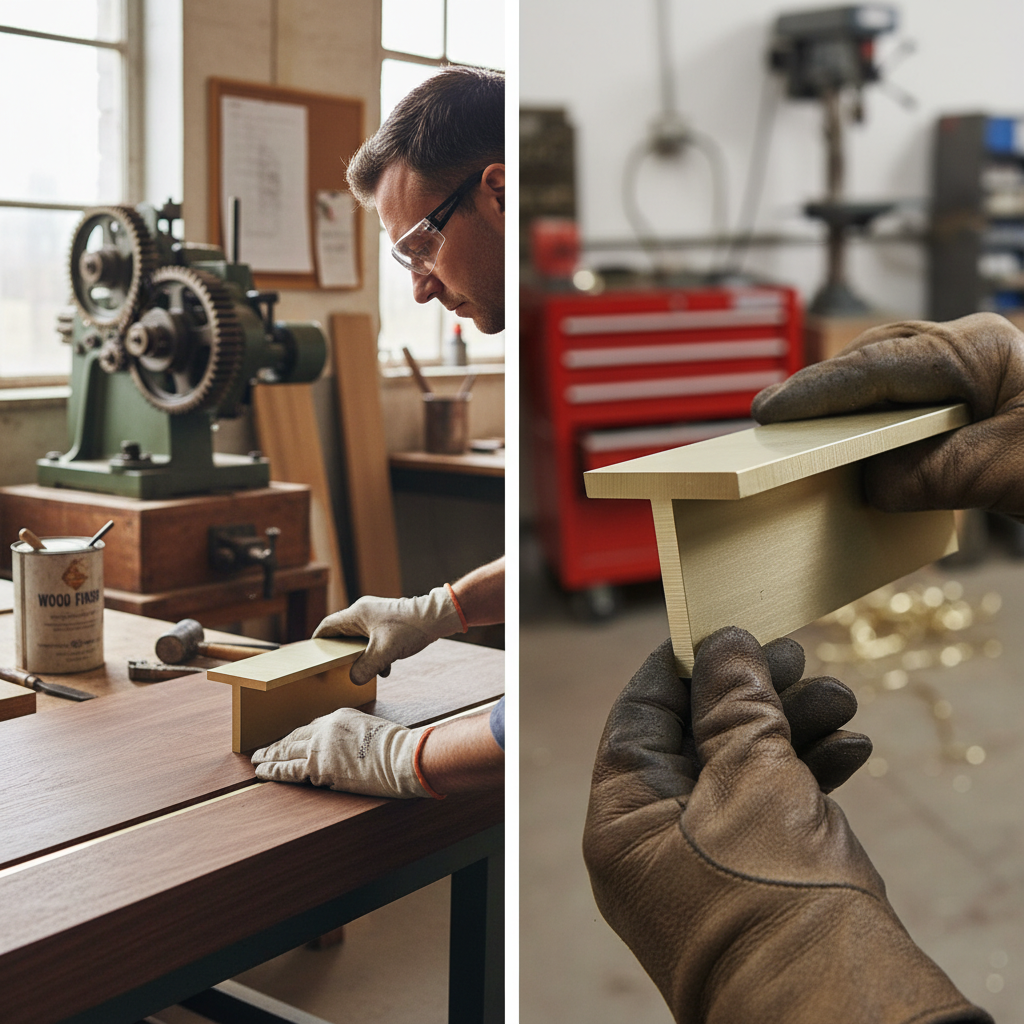 Premium Brass T-Section 19mm x 19mm x 3.2mm - High Tensile Strength and Corrosion Resistance for Decorative Applications