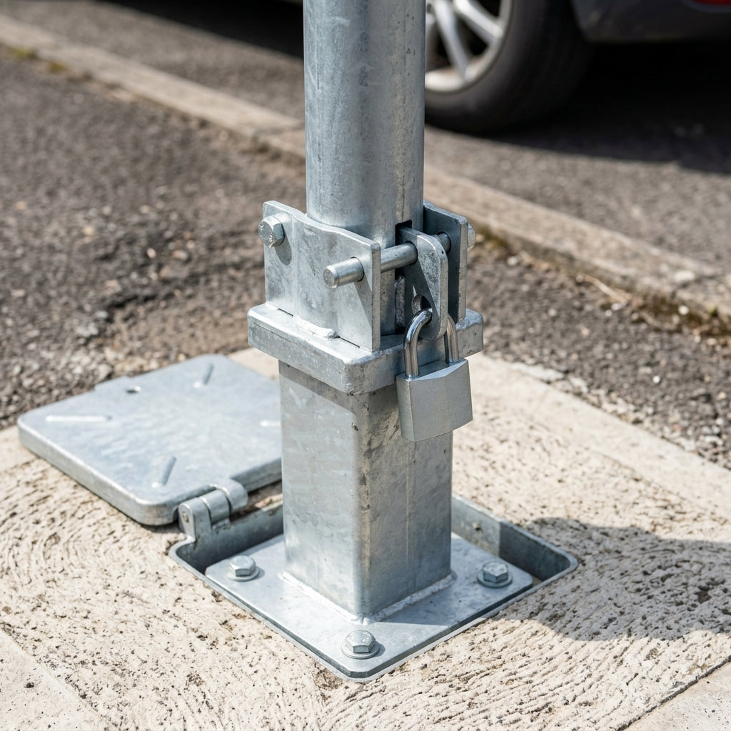 745mm Telescopic Bollard Retractable Padlockable (view 2)