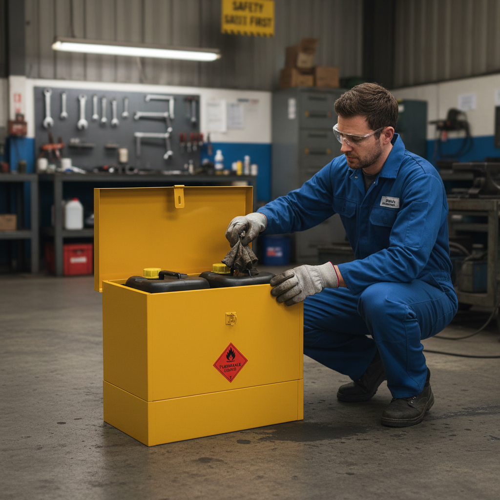 Flammable Liquids Bin - HSFB20/24 ||L508mm x W330mm x H609mm