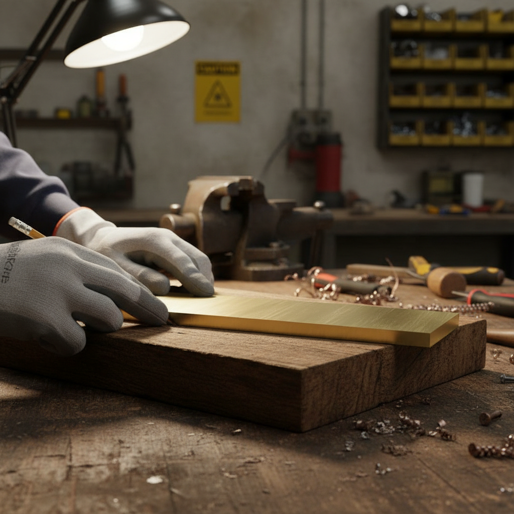 Premium 15.8mm x 6.3mm Brass Flat Bar - High Corrosion Resistance and High Tensile Strength for Versatile Applications