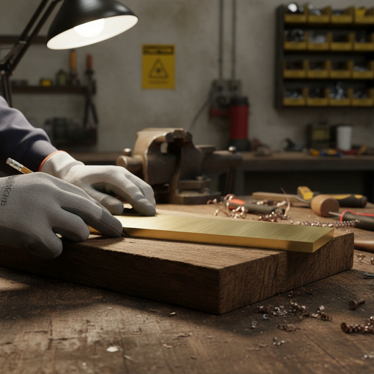 Premium 15.8mm x 6.3mm Brass Flat Bar - High Corrosion Resistance and High Tensile Strength for Versatile Applications