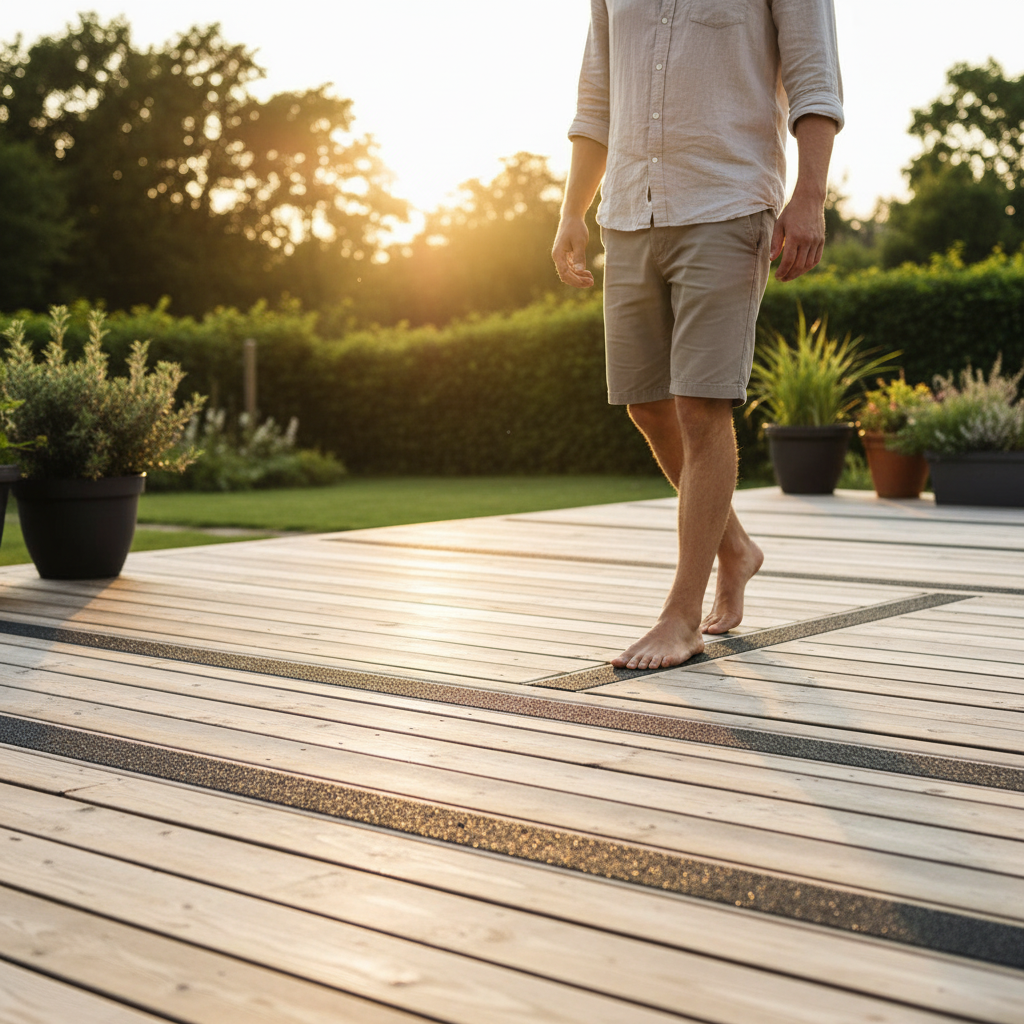 Premium Heavy Duty Anti-Slip Decking Strips - GRP Material, 50mm Wide, Perfect for Safety on Wet Surfaces