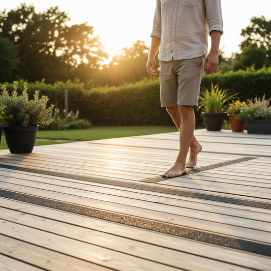 Premium Heavy Duty Anti-Slip Decking Strips - GRP Material, 50mm Wide, Perfect for Safety on Wet Surfaces