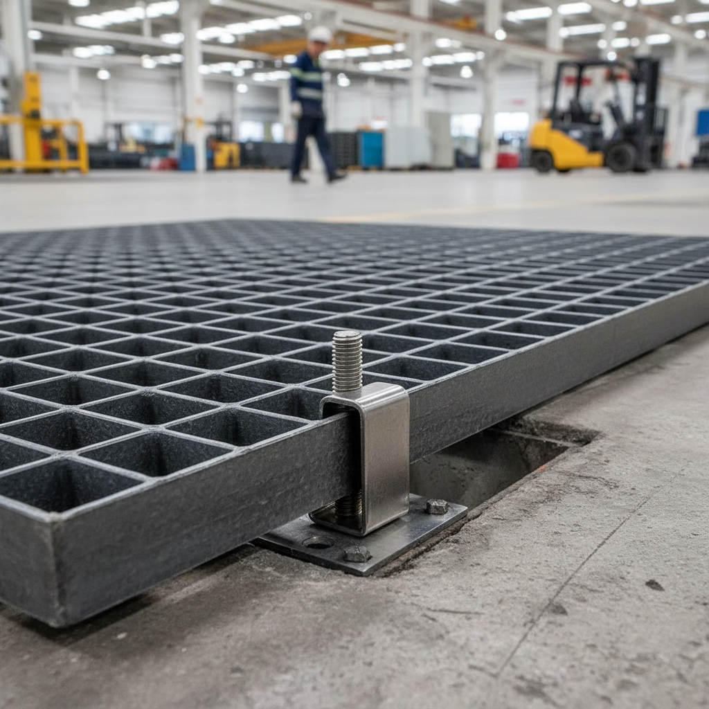 Premium M Clip for Installing GRP Grating - High-Performance Stainless Steel Fixing for Mesh Panels with Corrosion Resistance