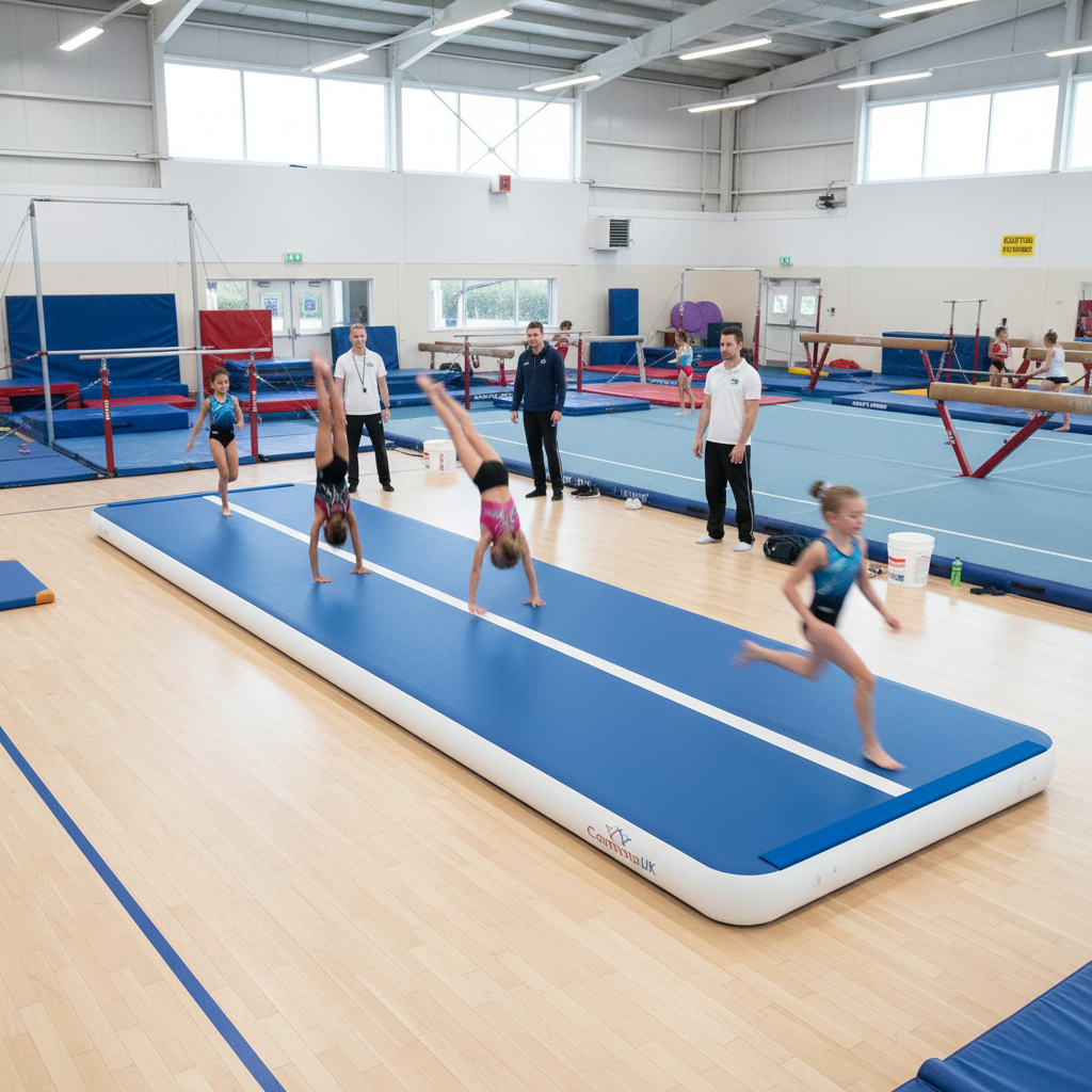 Premium Air Track Pro Air Floor 12m x 2m x 30cm - Safe and Durable Gym Mat for Skill Training