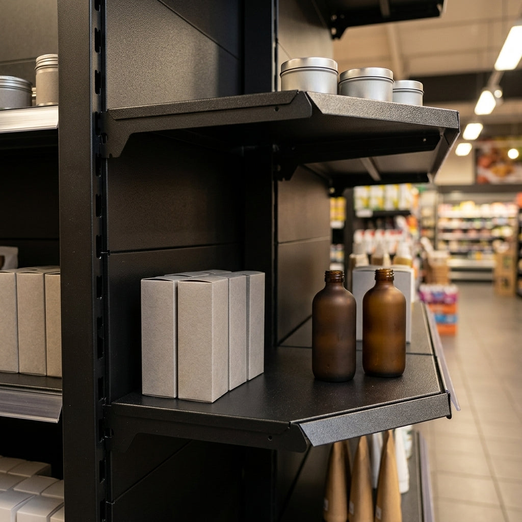 2.1m High Corner Shelving Bay | 370mm Base | 300mm Uppers (view 2)