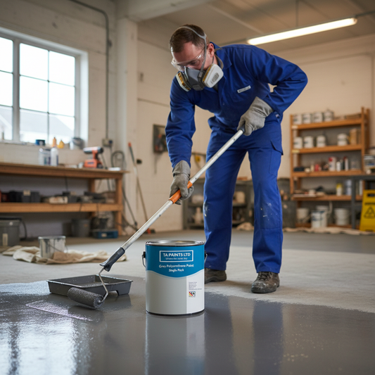 Premium High-Performance Grey Polyurethane Paint - Multi-Purpose Oil-Based Enamel for Indoor and Outdoor Use