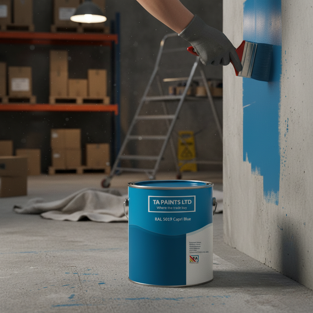 High-Performance Universal PU Enamel Paint in Capri Blue - Versatile for Indoor and Outdoor Applications with Exceptional Durability
