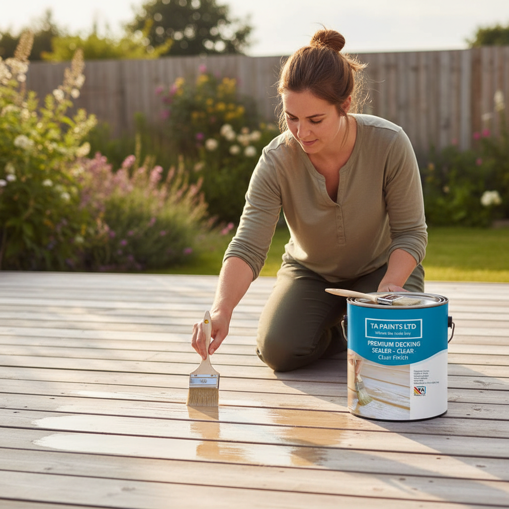 Premium Universal Decking Sealer for Concrete, Wood, and Metal - Clear Finish with Excellent Adhesion Properties