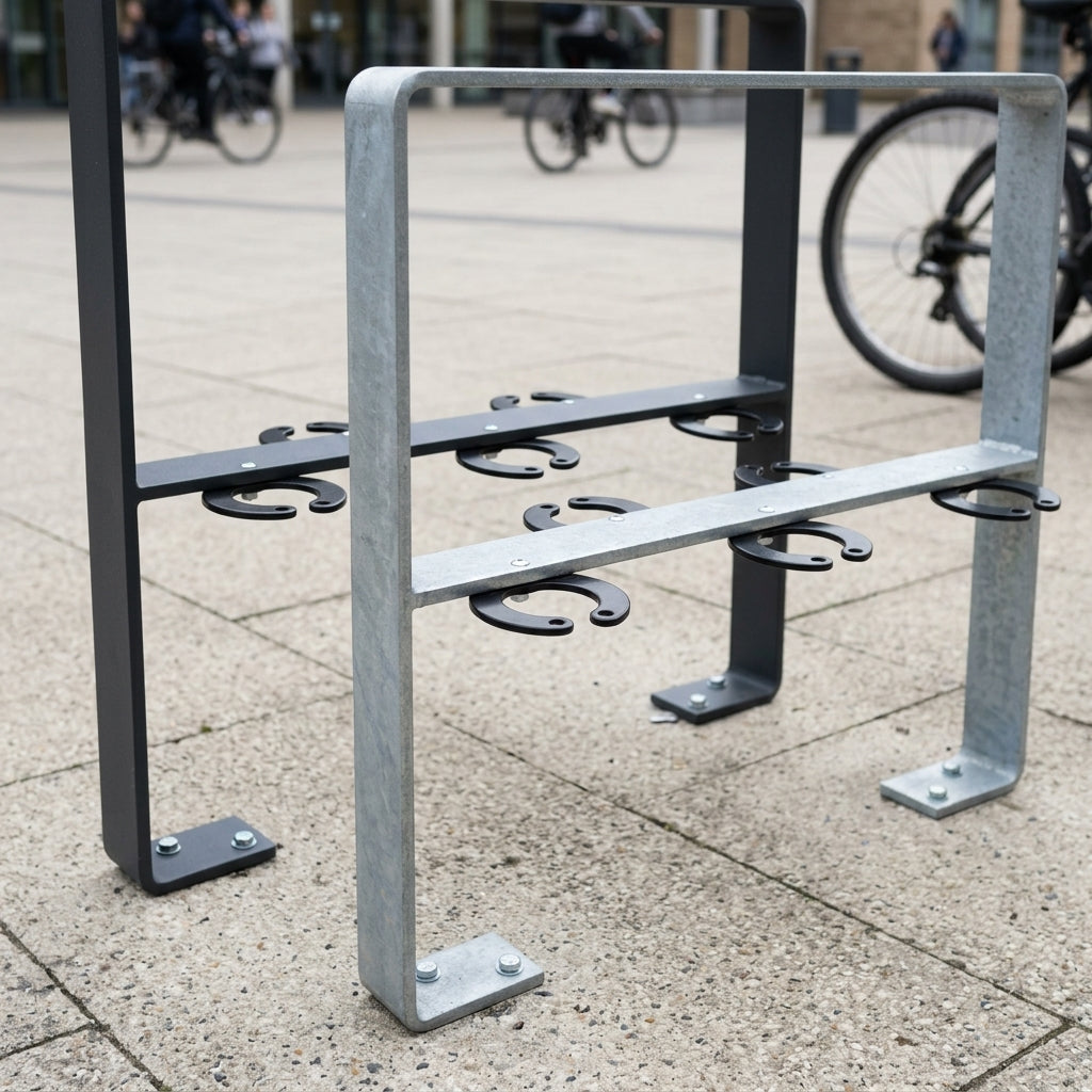 800–1,200mm bicycle and scooter stand, formed steel (view 2)