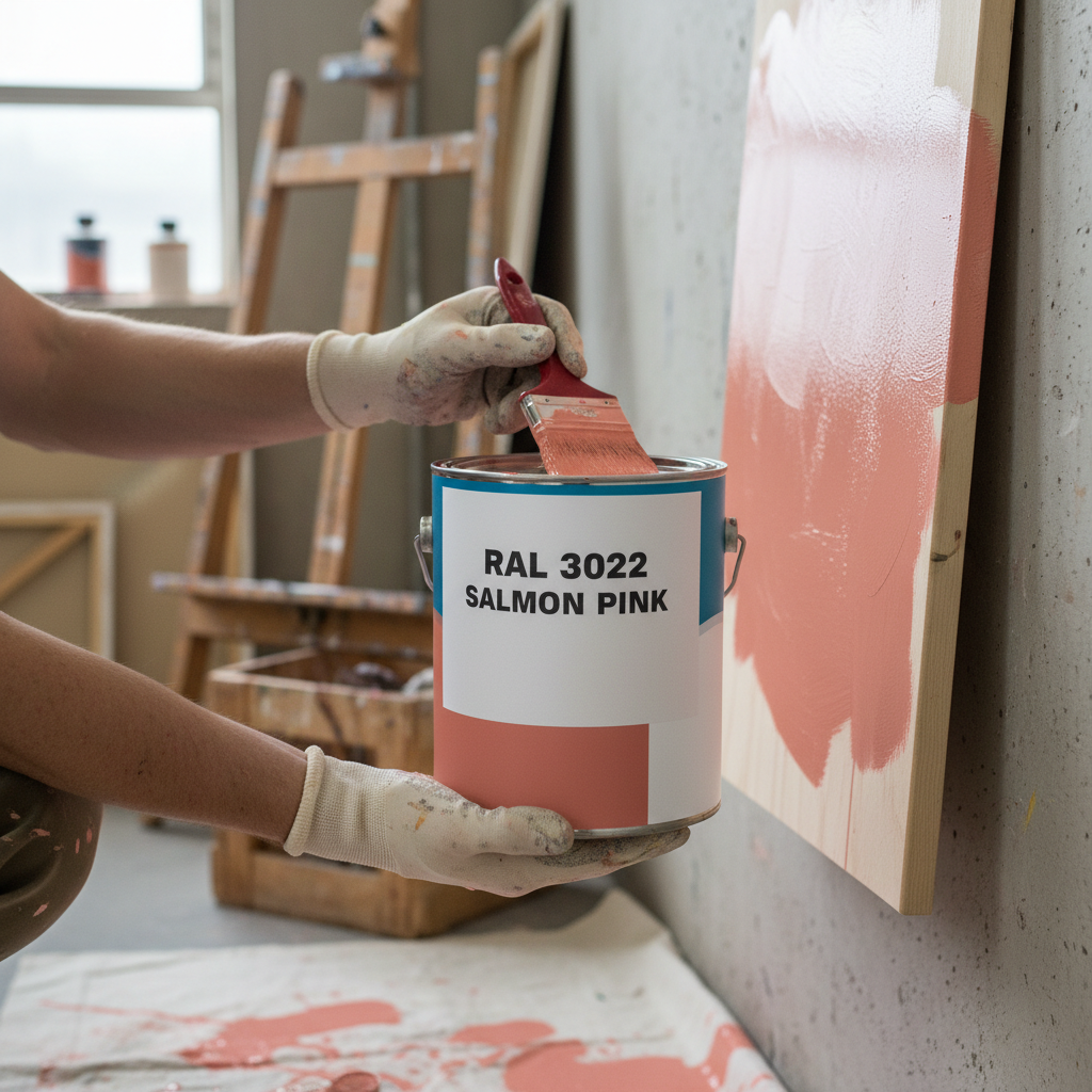 Premium RAL 3022 Salmon Pink Paint - High-Quality Durable Finish for Home and Industrial Use