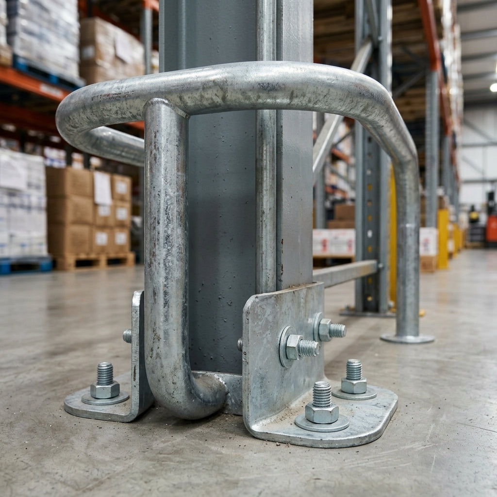 500 × 700mm EV charging point column protector, mild steel (view 2)