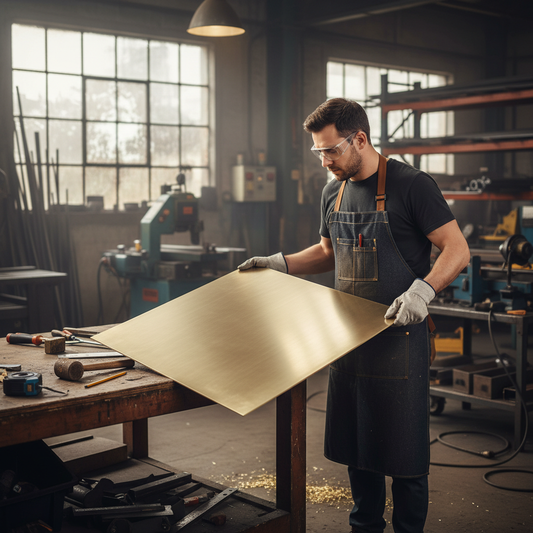 Premium 2000mm x 1000mm x 1.2mm Brushed Polished Brass Sheet for Architectural and Commercial Applications