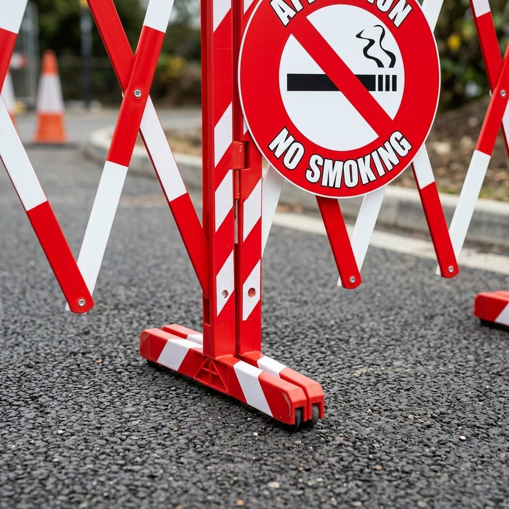 430mm floor sign – no smoking workplace safety message (view 2)