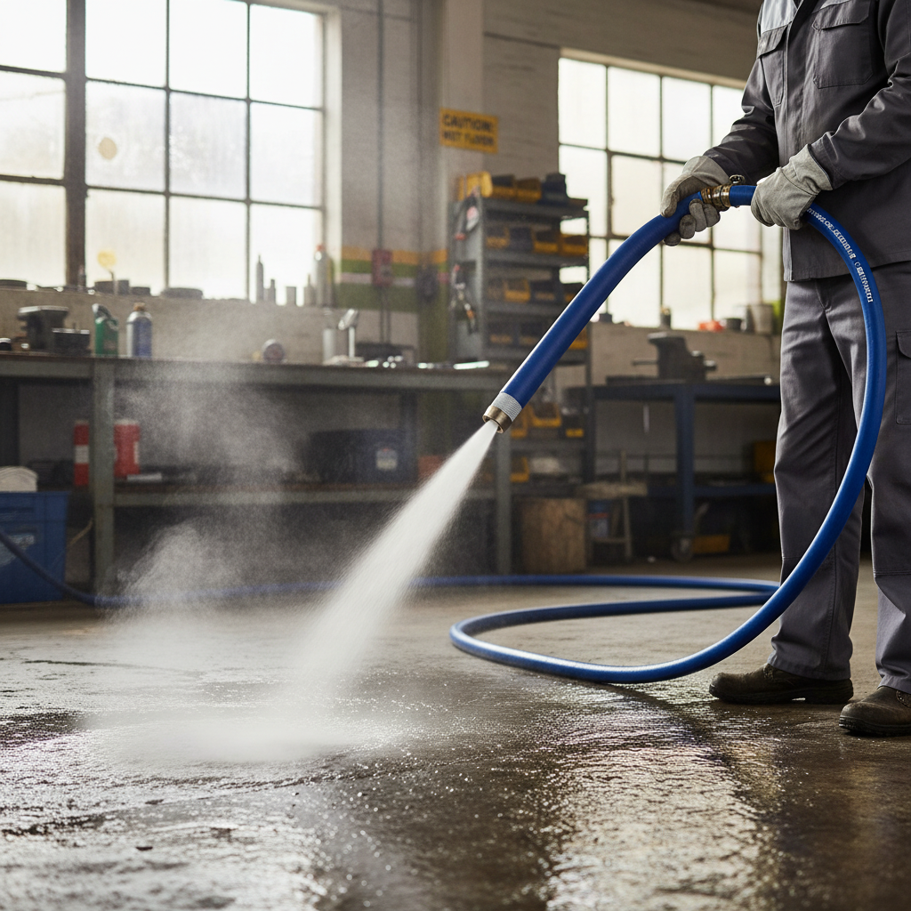 Premium High-Performance Hot Water Washdown Hose for Food Industry - 10 Bar Pressure, Flexible Design, Food-Grade Compliance