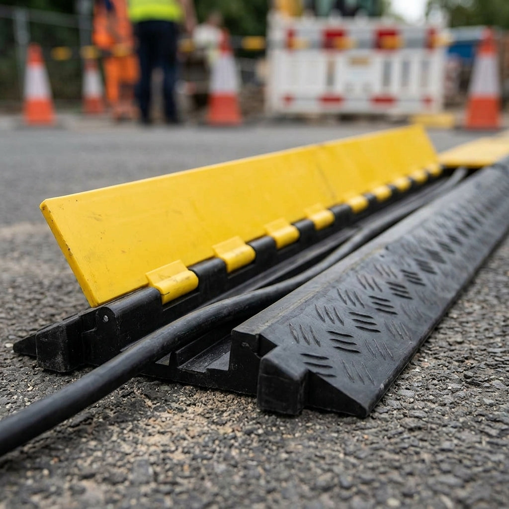 1200mm cable hose protection ramp yellow/black (view 2)