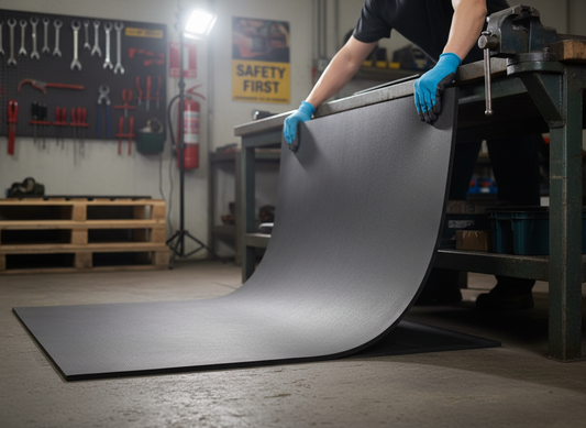 Premium Durable Rubber Sheet 610 x 914 x 6mm for Mudflaps, Gaskets, and Seals - High-Quality Professional Grade for Industrial and Commercial Appli...