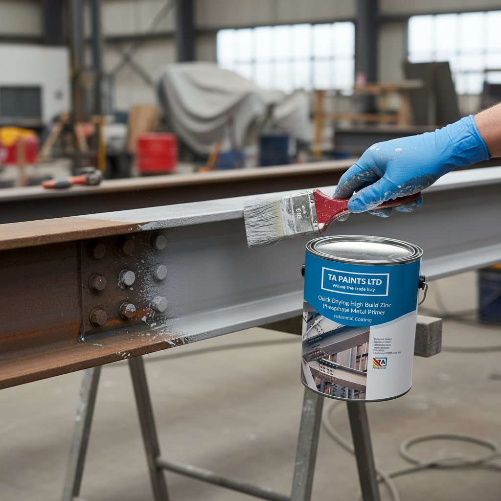 Premium High Build Anti-Corrosive Metal Primer - Quick Drying Zinc Phosphate for Industrial Applications