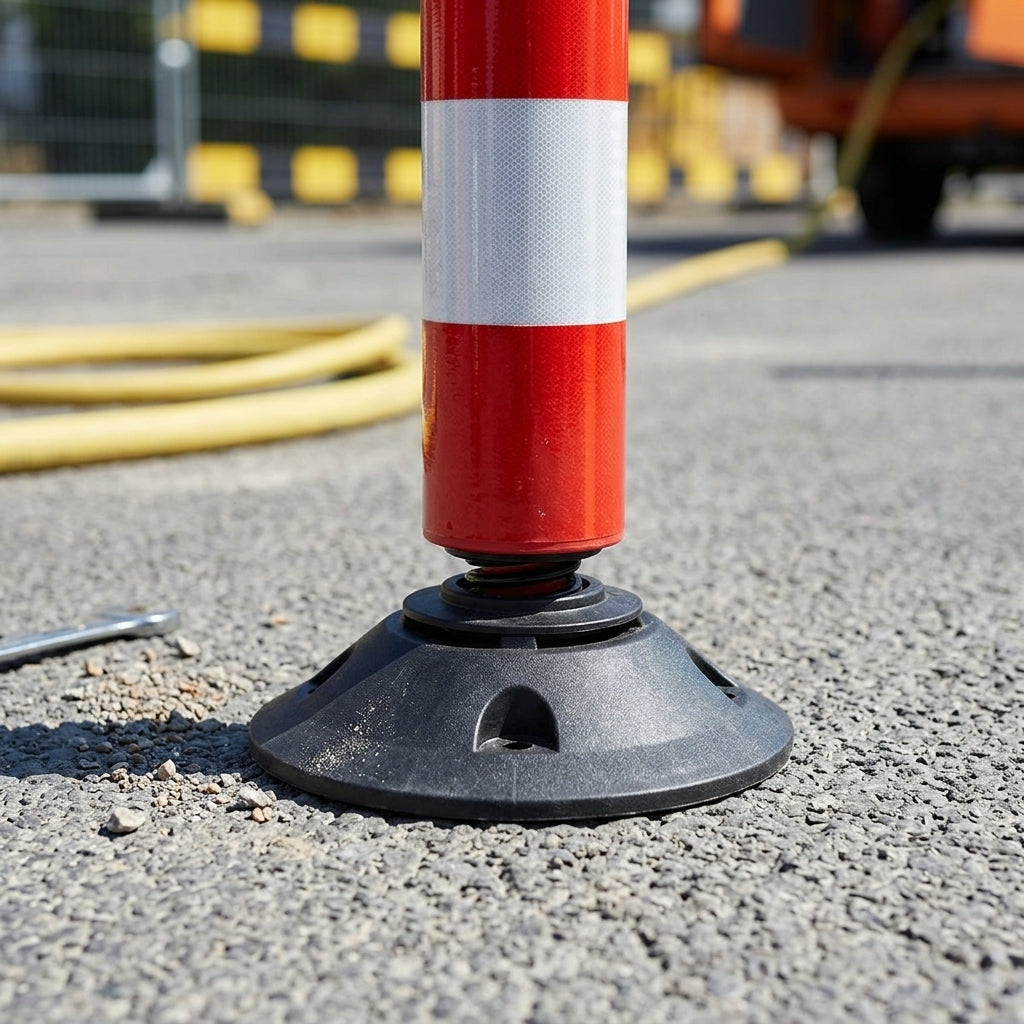 Self-righting traffic post 460–1000mm polyethylene red (view 2)