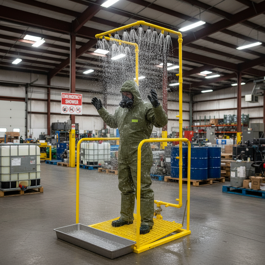 Decontamination Shower - EDS || 14 Nozzle, Self-Drain