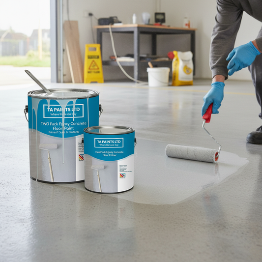 Professional Two Pack Epoxy Concrete Floor Paint Clear Sealer - Durable Protection for Industrial, Commercial and Residential Use