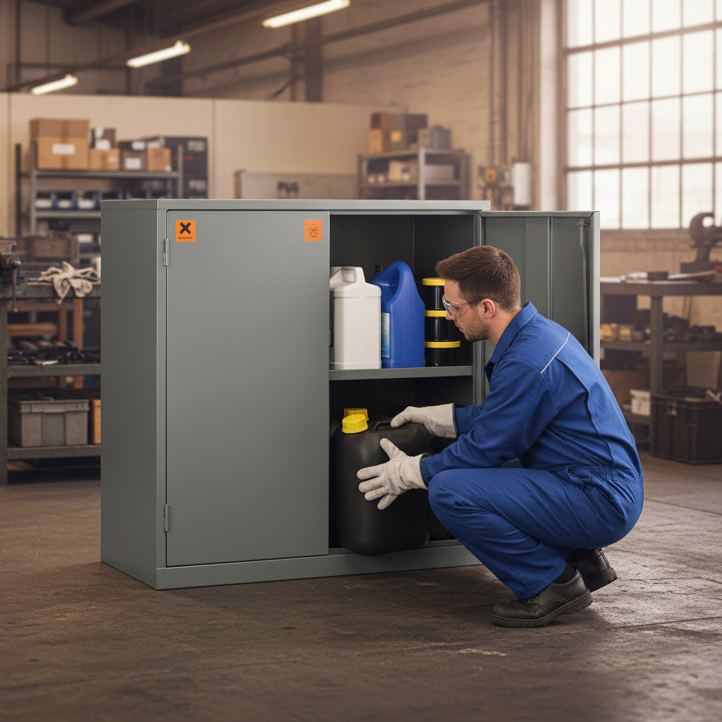 Hazardous Liquid COSHH Cabinet - COSHH36/36 ||L915mm x W457mm x H915mm