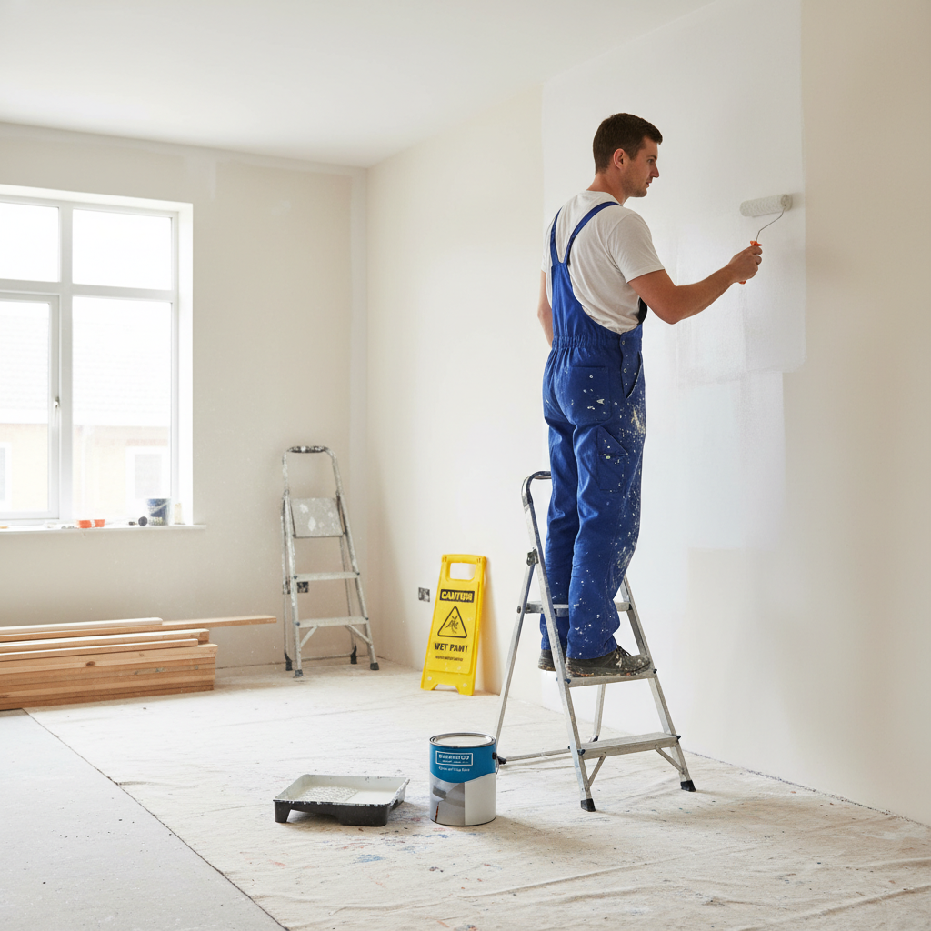 Premium Water-Based Vinyl Matt Emulsion Paint for Walls and Ceilings - Internal Applications in White and Magnolia, 5 Litre Tubs