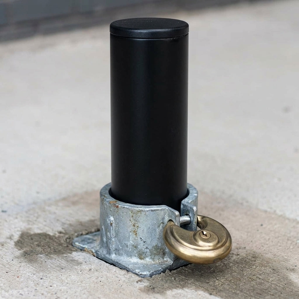 900mm Removable Parking Post with High Security Padlock (view 2)