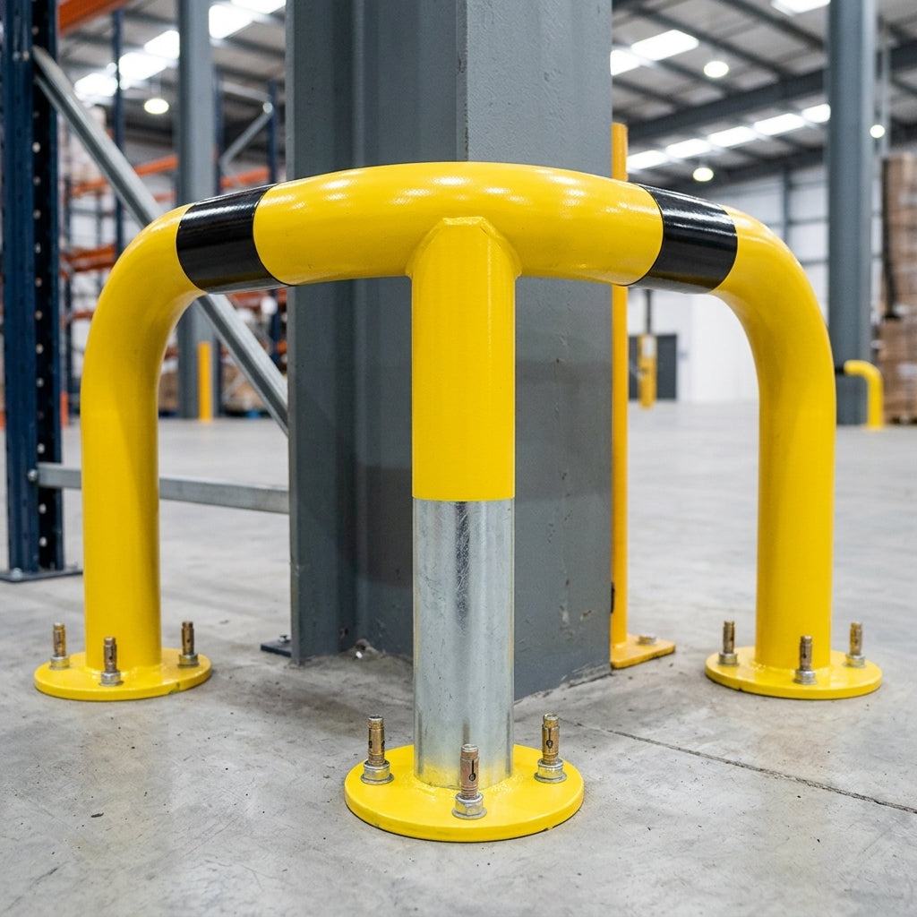 Corner Protection Guard 500–800mm Galvanised Steel (view 2)
