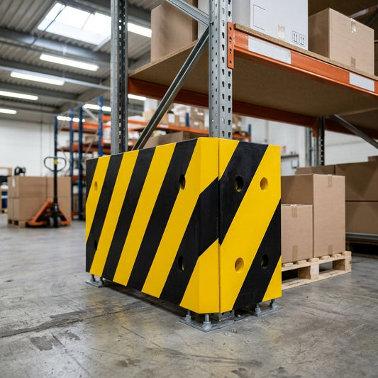 Rectangular Column Protection Pad – Round Columns – Yellow/Black