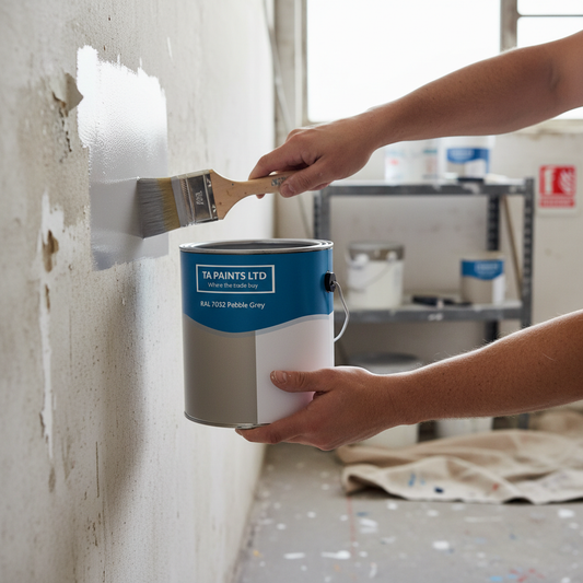 Premium Universal PU Enamel Paint in RAL 7032 Pebble Grey - High-Performance Indoor and Outdoor Use with Quick-Drying Options
