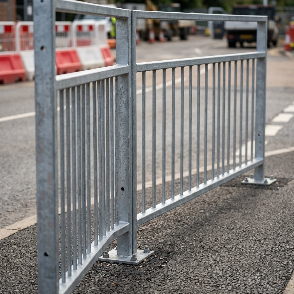 Pedestrian Guardrails with Visibility Gap 1–2m Panels (view 2)