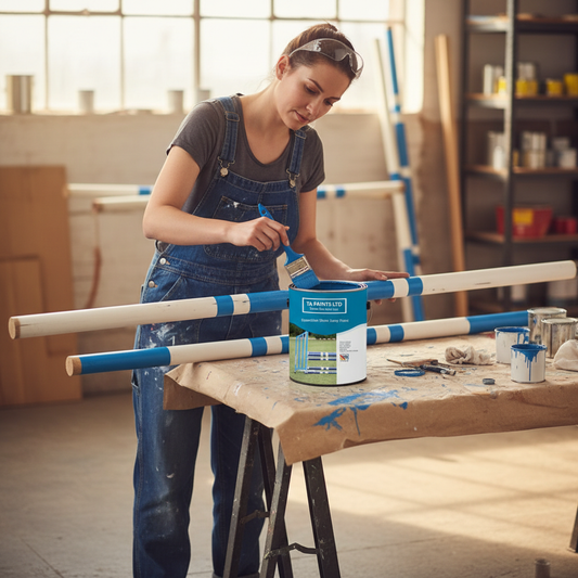 Premium Multi-Purpose Show Jump Paint for Wood, Metal, Plastic, and Fibreglass with Weather Resistance and UV Protection