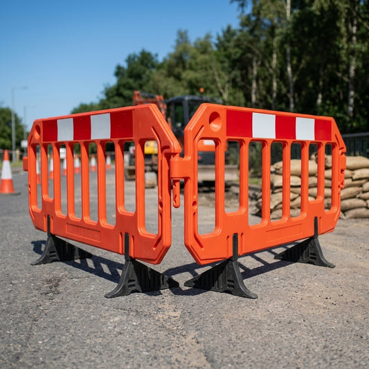 High Visibility Traffic Barrier | HDPE | Lightweight & Stable