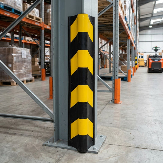 800mm Bullnose Corner Protector with Reflective Striping