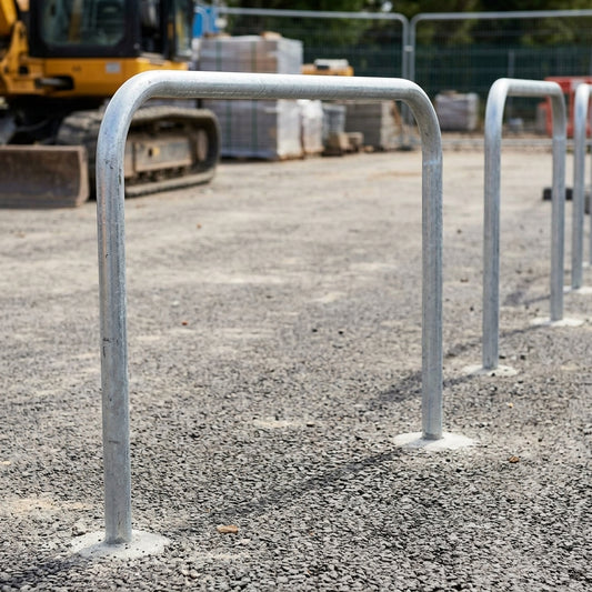 60mm galvanised steel hoop barrier, variable widths